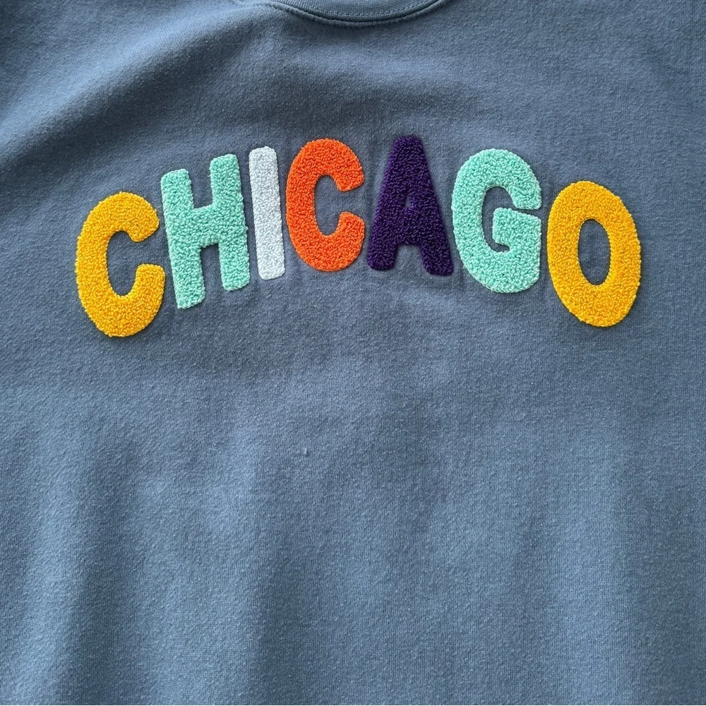 Blue Chicago crewneck sweatshirt, size XL - Picture 3 of 6